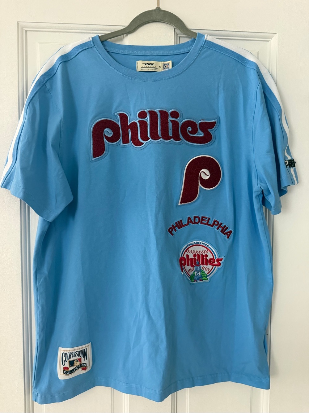 Philadelphia Phillies Light Blue Mens Short Sleeve Tee XL